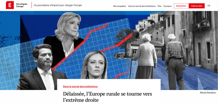 INVESTIGATE EUROPE : Délaissée, l’Europe rurale se tourne vers l’extrême droite